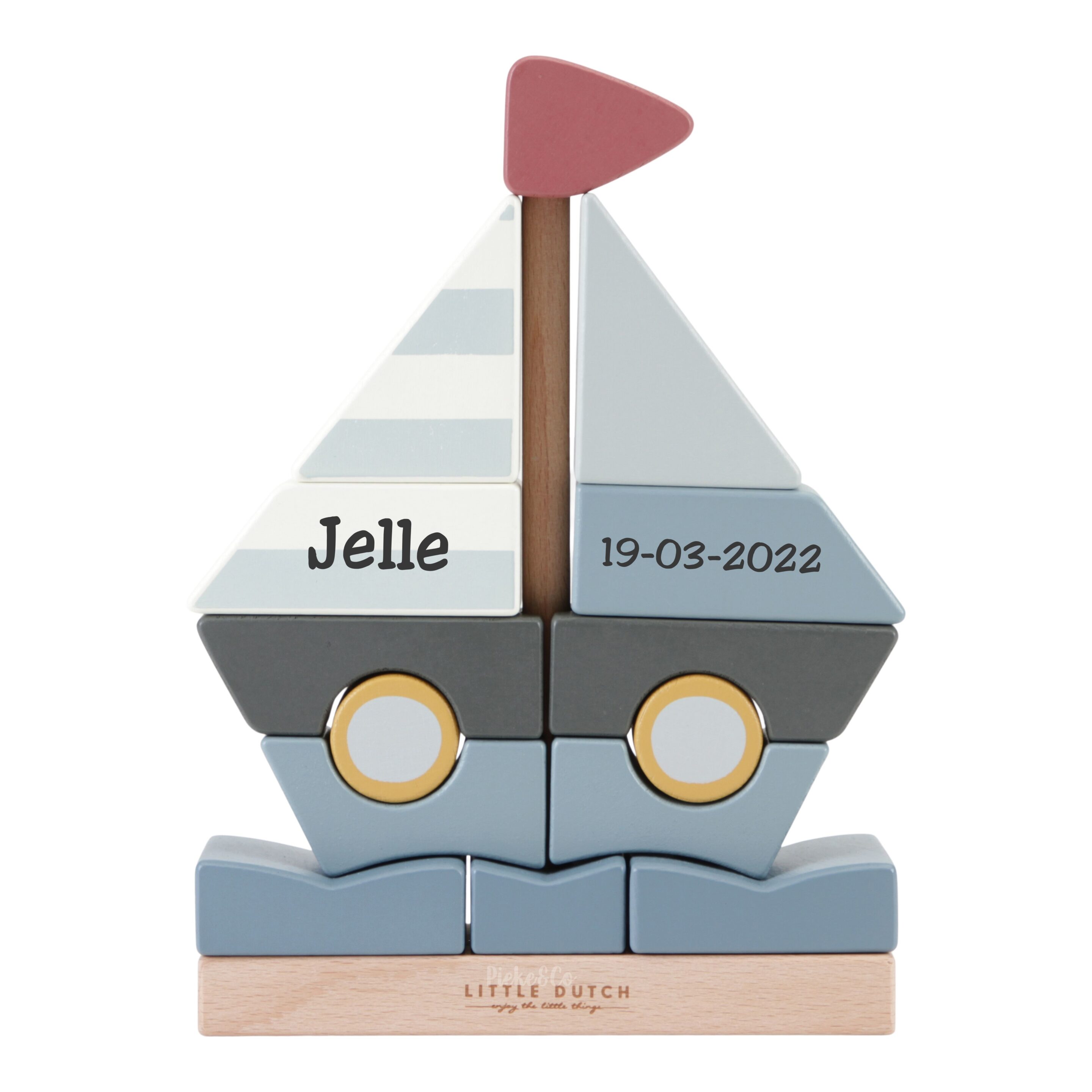 functie betekenis Diploma Little Dutch Stapelaar Zeilboot Sailors Bay met naam - Pieke-en-co  Geboortecadeaus