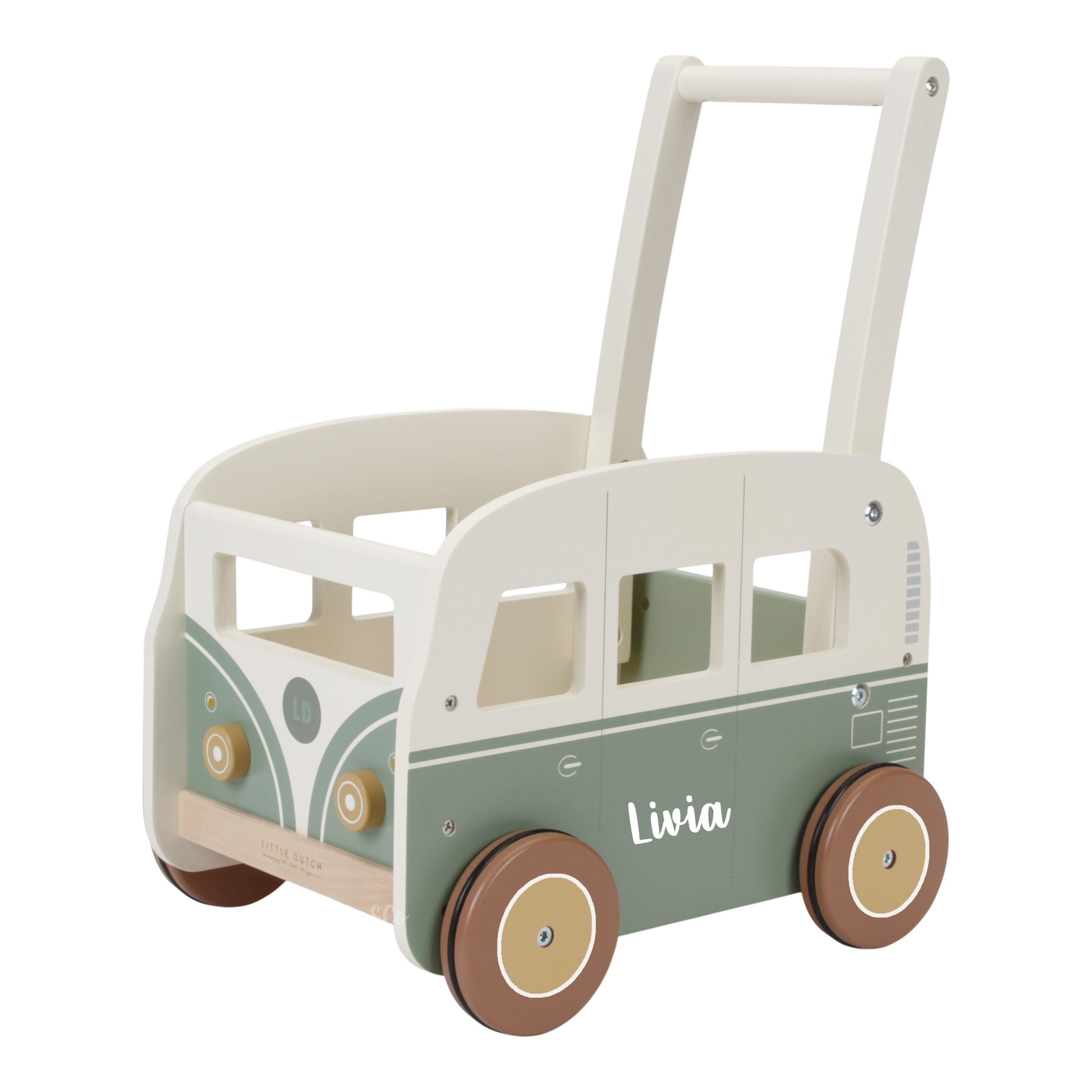 Little Vintage loopwagen met naam - Pieke-en-co Geboortecadeaus